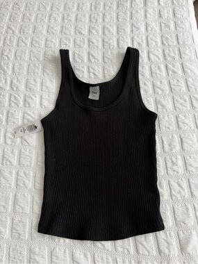 Aritzia Black Ribbed Tank Top